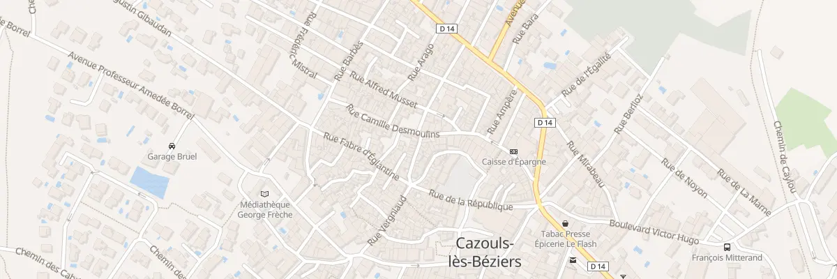 Plan du 2 Rue du Doc Cot à Cazouls-lès-Béziers