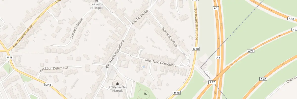 Plan du 13 Rue Henri Ghesquiere à Ronchin