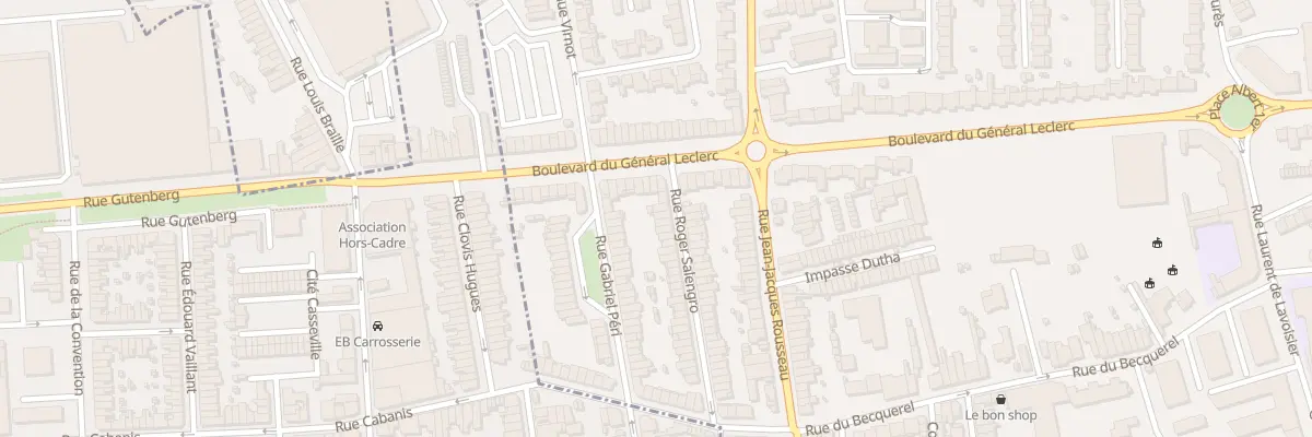Plan du 4 Rue Roger Salengro à Mons-en-Barœul