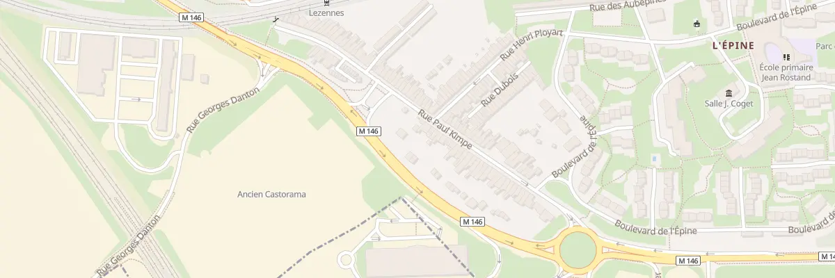 Plan du 24 Rue Paul Kimpe à Lille