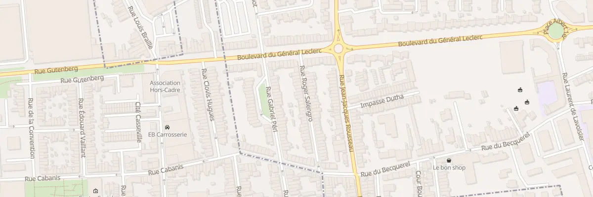 Plan du 16 Rue Roger Salengro à Mons-en-Barœul
