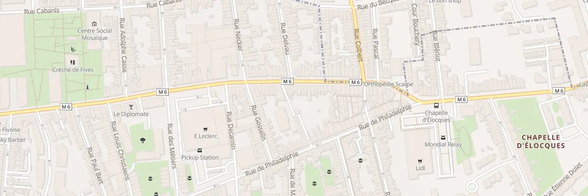 Plan du 134 Rue de Lannoy à Lille