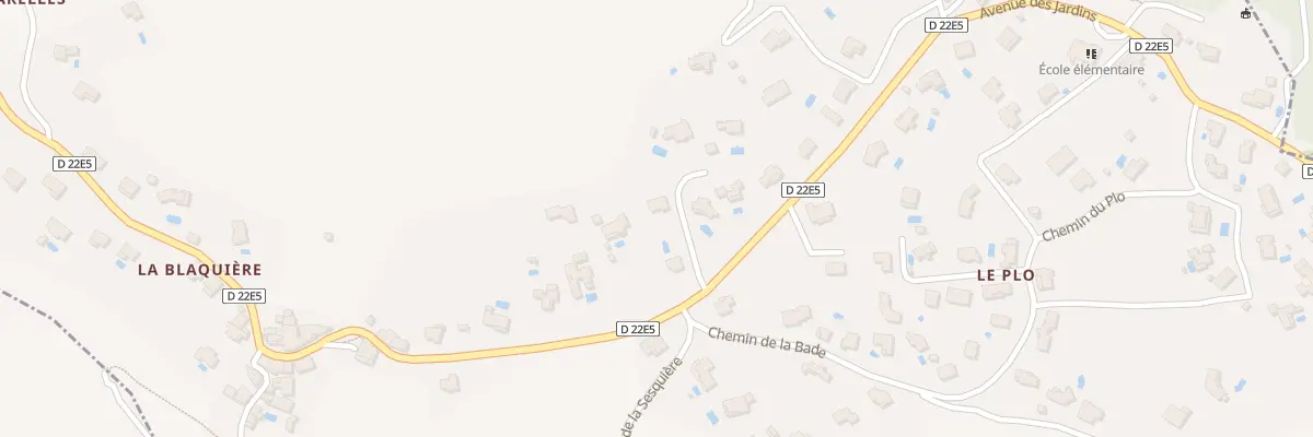 Plan du 14 Av des Acacias au Pradal