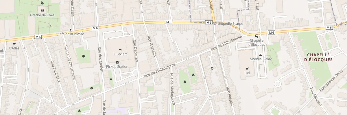 Plan du 95 Rue de Philadelphie à Lille