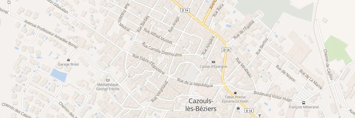 Plan du 2 Rue Condorcet à Cazouls-lès-Béziers