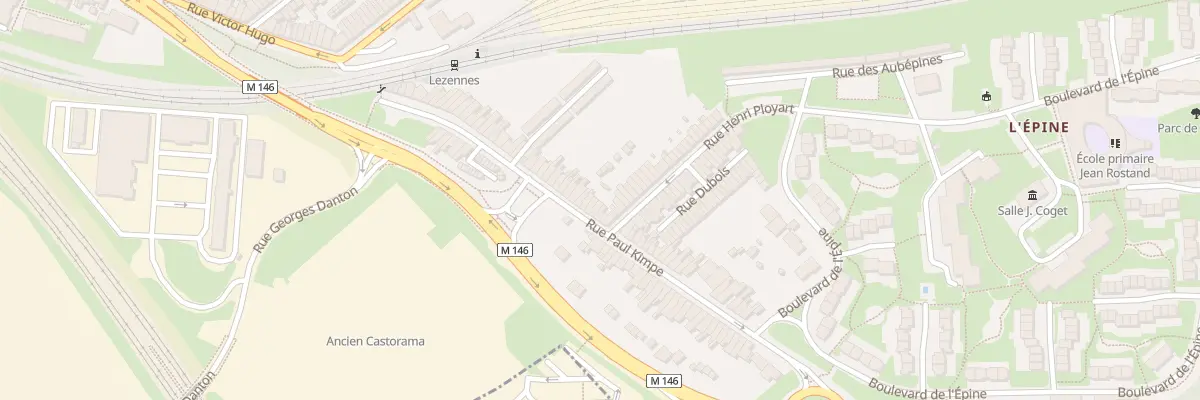 Plan du 69 Rue Paul Kimpe à Lille