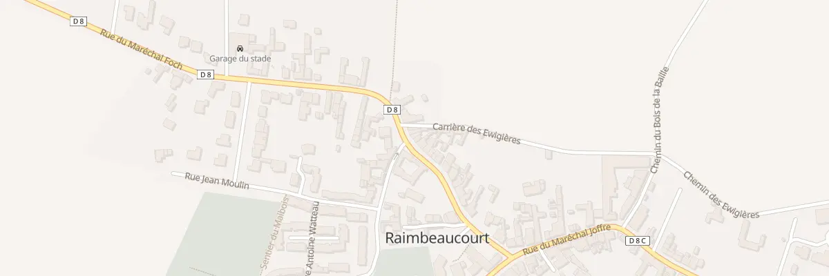 Plan du 155 Rue Marechal Foch à Raimbeaucourt