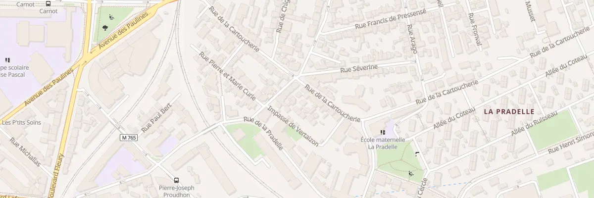 Plan du 38 Rue de la Cartoucherie à Clermont-Ferrand