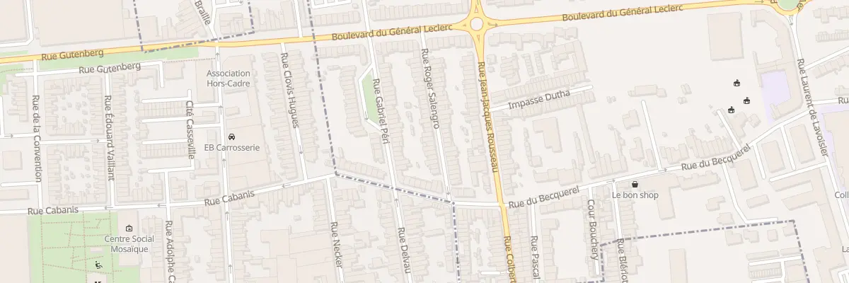 Plan du 36 Rue Roger Salengro à Mons-en-Barœul