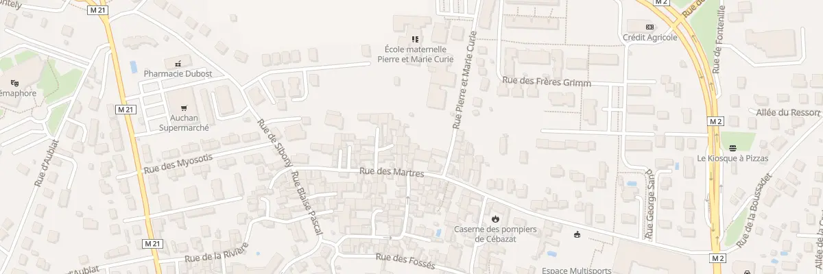Plan du 26 Rue des Martres à Cébazat