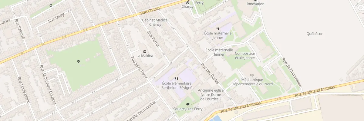 Plan du 5 Rue Maurice Berteaux à Lille