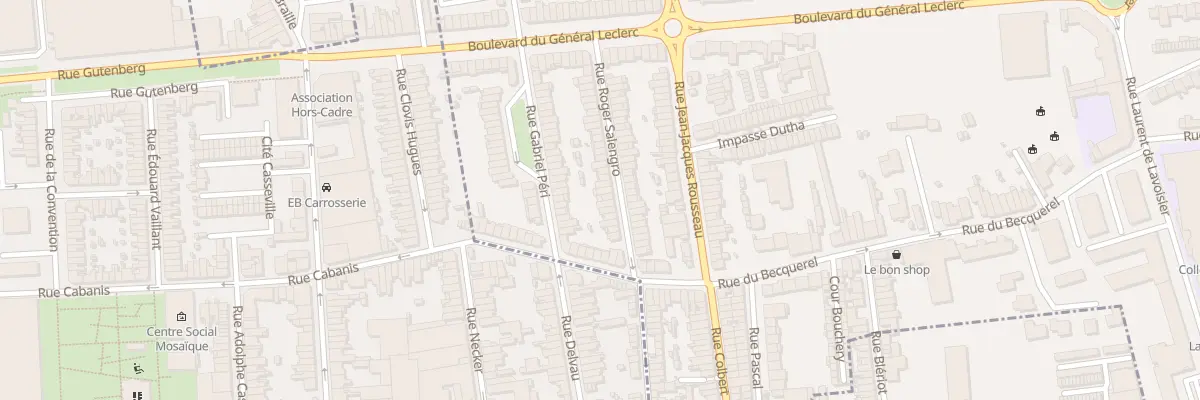 Plan du 38 Rue Roger Salengro à Mons-en-Barœul