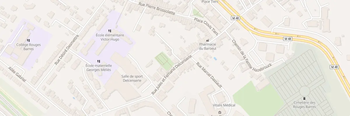 Plan du 204 Rue Jules Delcenserie à Marcq-en-Barœul