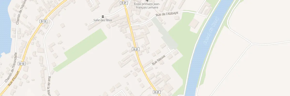 Plan du 23 Rue d’En Haut à Palluel