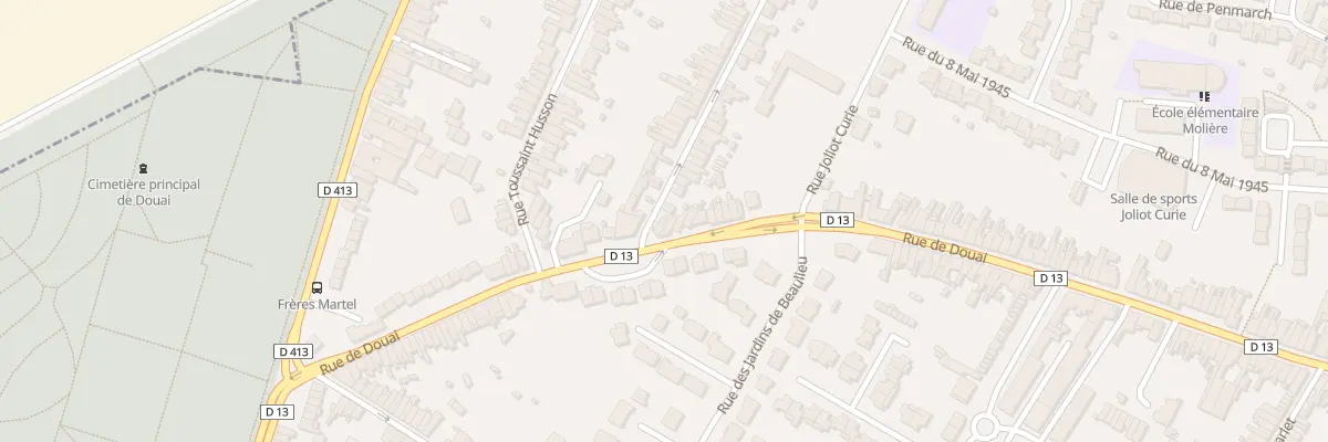 Plan du 828 Rue de Douai à Sin-le-Noble