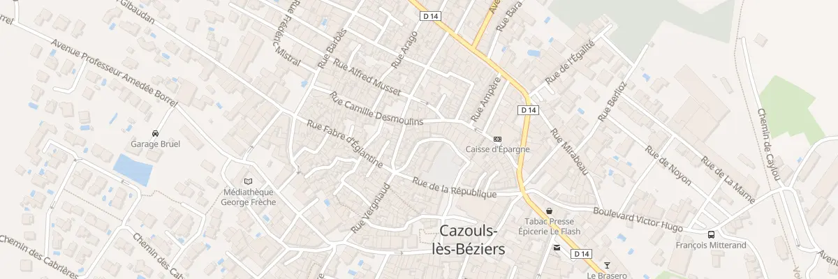 Plan du 16 Rue Boissy d’Anglas à Cazouls-lès-Béziers