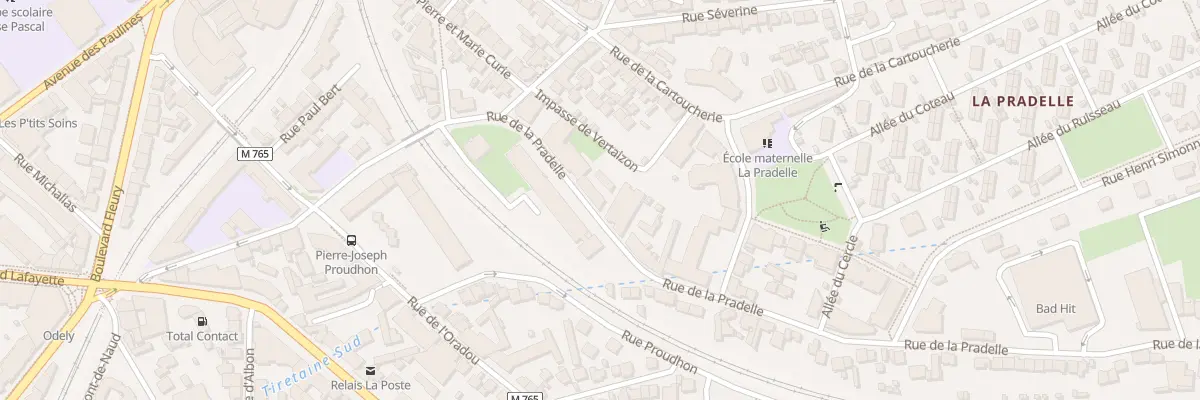 Plan du 41 Rue de la Pradelle à Clermont-Ferrand