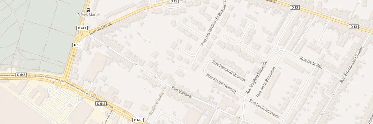 Plan du 213 Rue des Jardins de Beaulieu à Sin-le-Noble