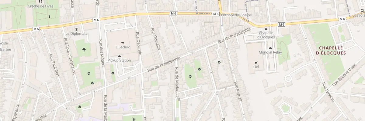 Plan du 116 Rue de Philadelphie à Lille