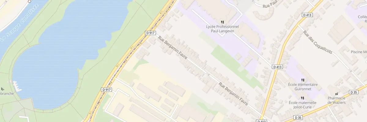 Plan du 69 Rue Benjamin Favre à Waziers