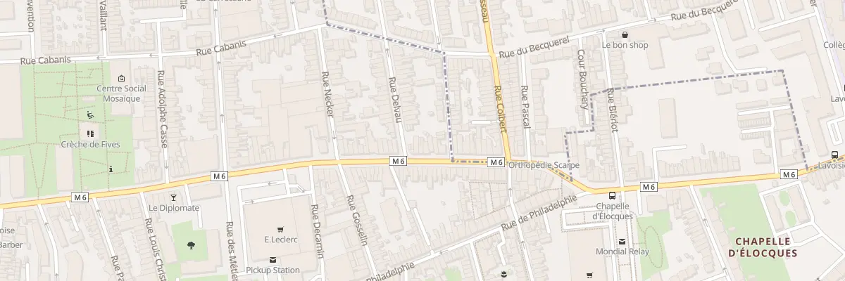 Plan du 185 Rue de Lannoy à Lille