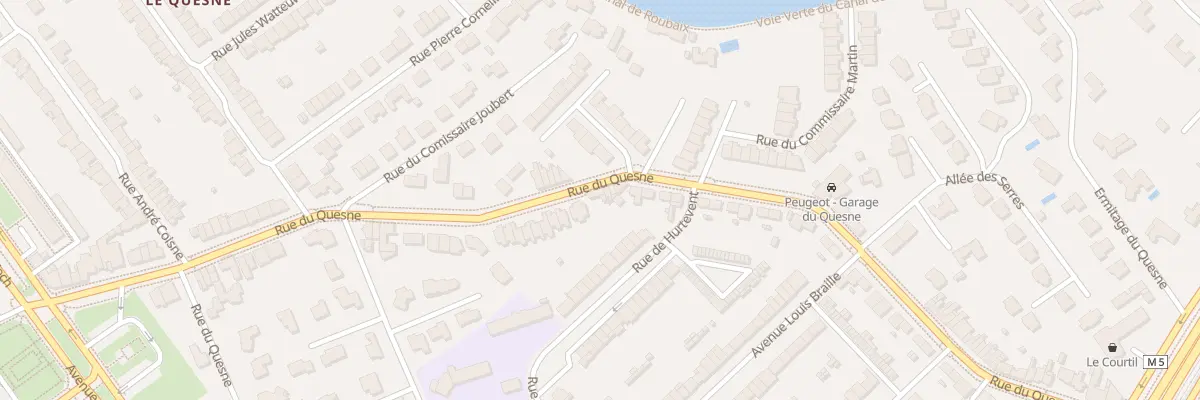 Plan du 134 Rue du Quesne à Marcq-en-Barœul