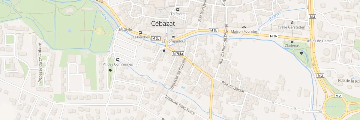 Plan du 2 Imp de l’Enclos à Cébazat