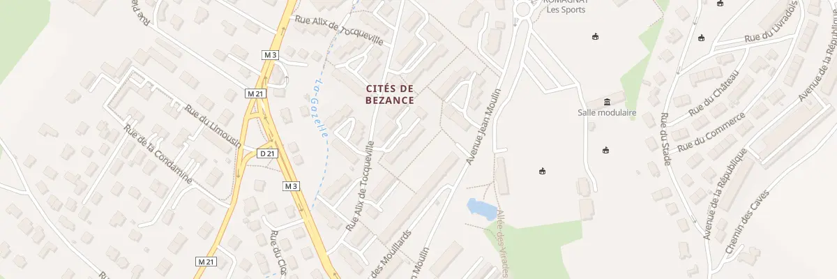 Plan du 102 Rue Alix de Tocqueville à Romagnat