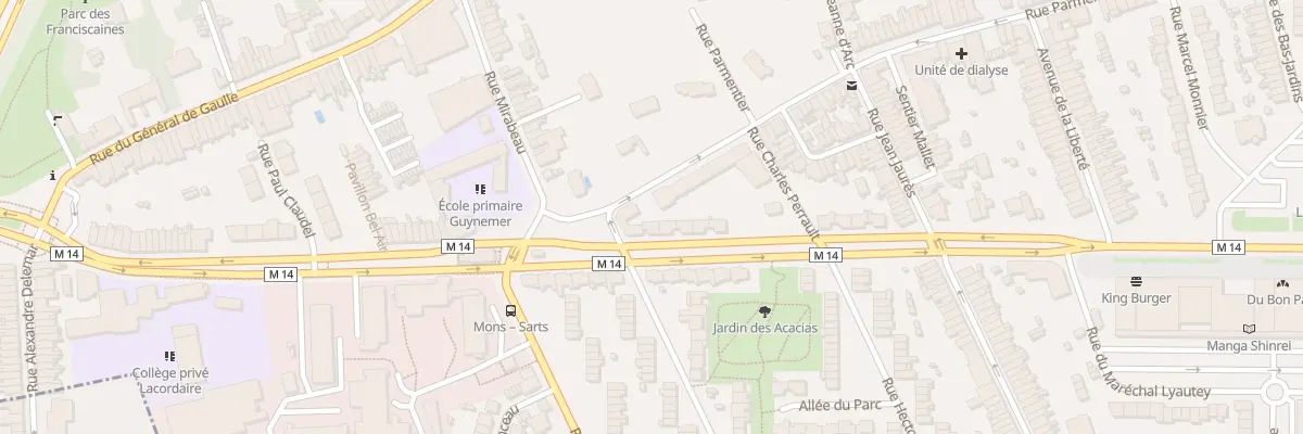 Plan du 3 Av des Acacias à Mons-en-Barœul