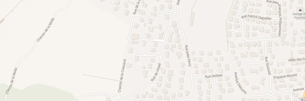 Plan du 20 Rue de Vinzel à Cébazat