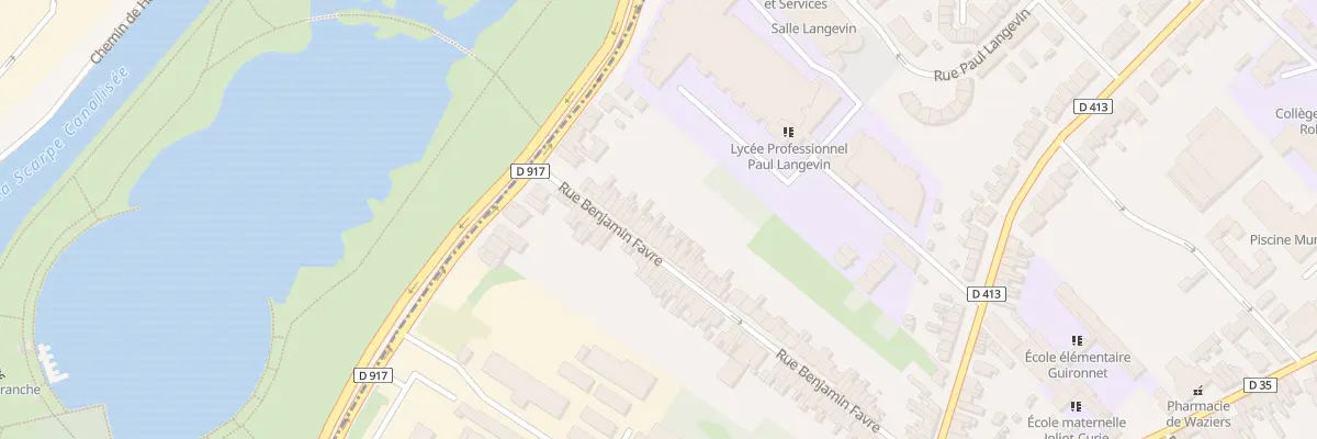 Plan du 76 Rue Benjamin Favre à Waziers