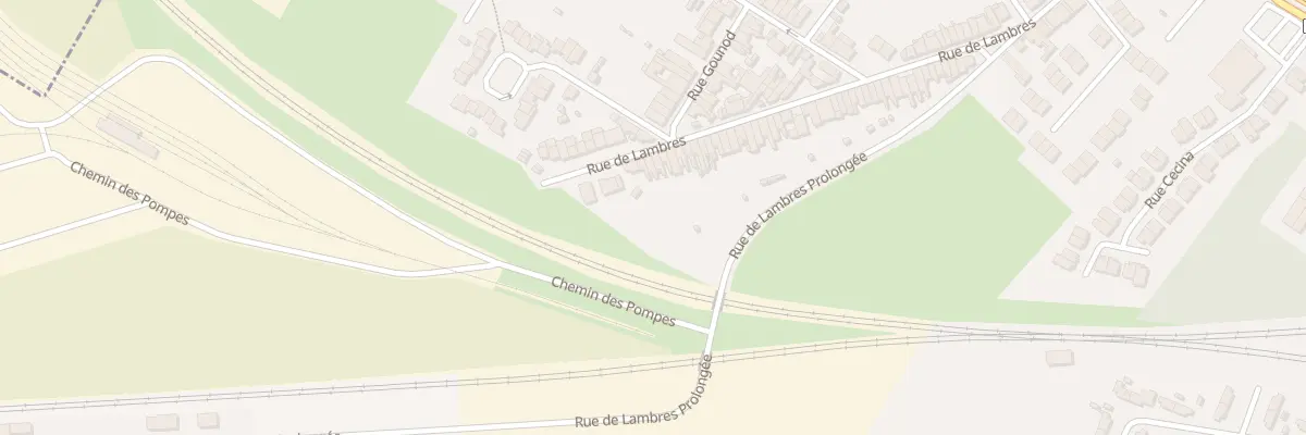 Plan du 423 Rue de Lambres à Sin-le-Noble