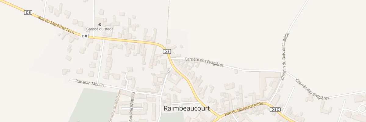 Plan du 165A Rue Marechal Foch à Raimbeaucourt