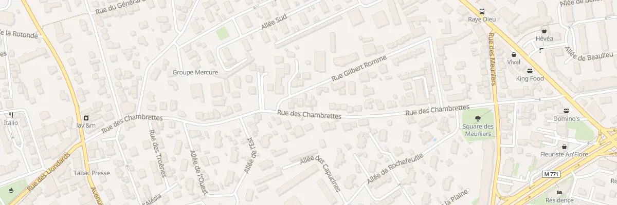 Plan du 47 Rue des Chambrettes à Clermont-Ferrand