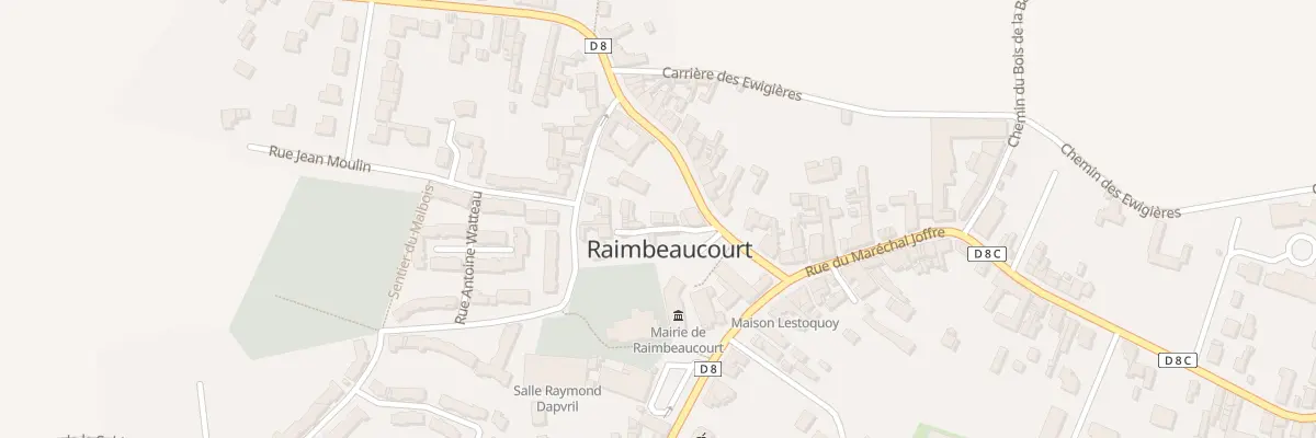 Plan du 52D Rue Marechal Foch à Raimbeaucourt