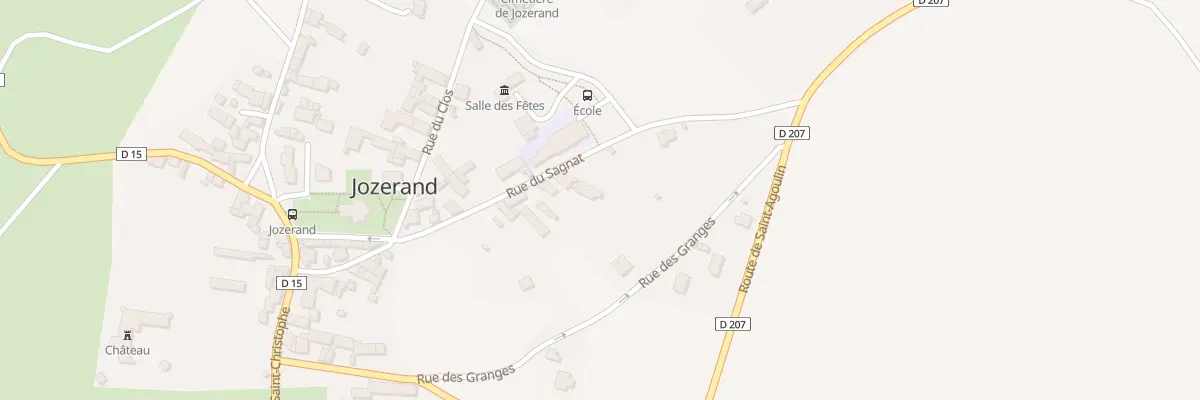 Plan du 15 Rue des Granges à Jozerand