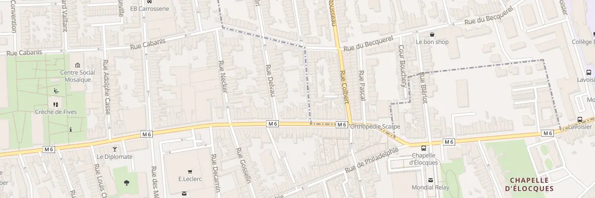 Plan du 191 Rue de Lannoy à Lille