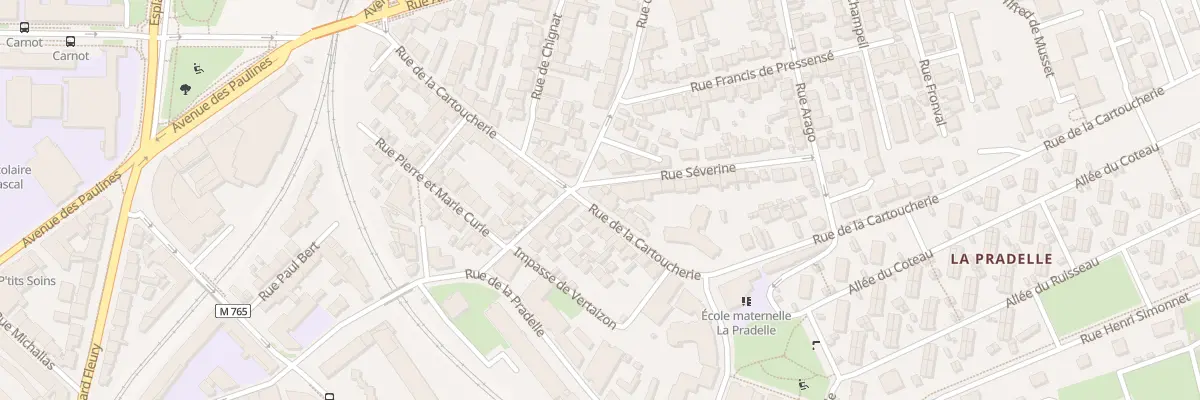 Plan du 27 Rue de la Cartoucherie à Clermont-Ferrand