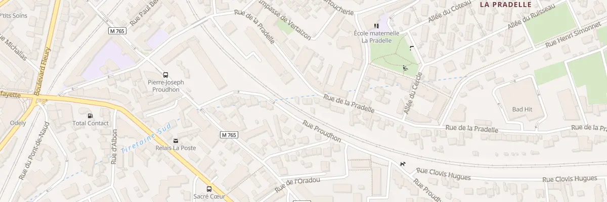 Plan du 56 Rue de la Pradelle à Clermont-Ferrand