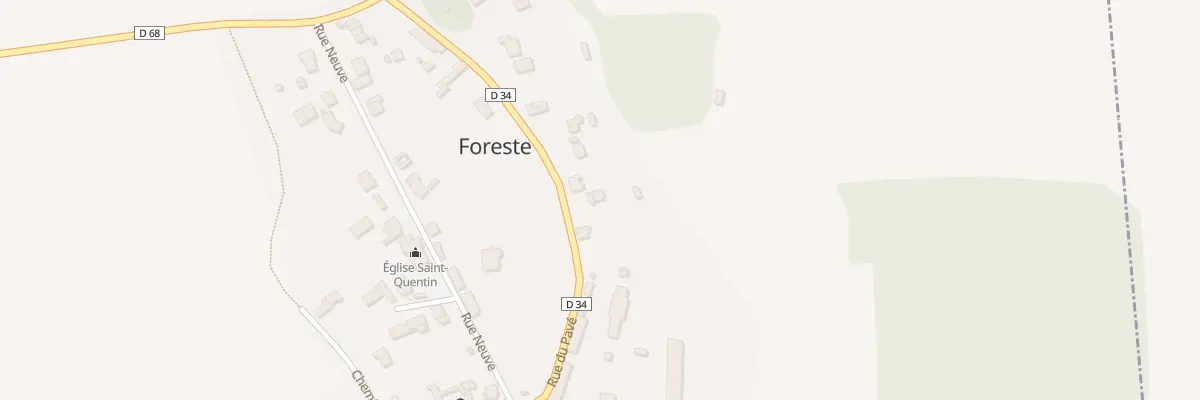 Plan du 4 Rue du Pavé à Foreste