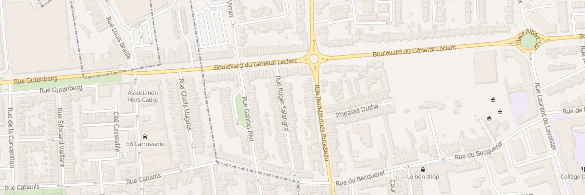 Plan du 9 Rue Roger Salengro à Mons-en-Barœul