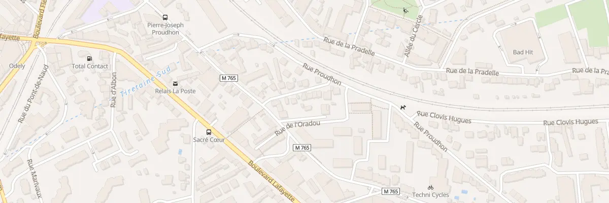 Plan du 8 Rue du General Sarrail à Clermont-Ferrand