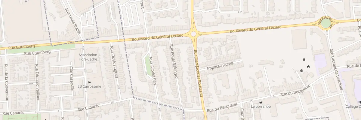 Plan du 11 Rue Roger Salengro à Mons-en-Barœul