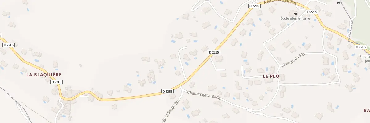 Plan du 8 Av des Acacias au Pradal