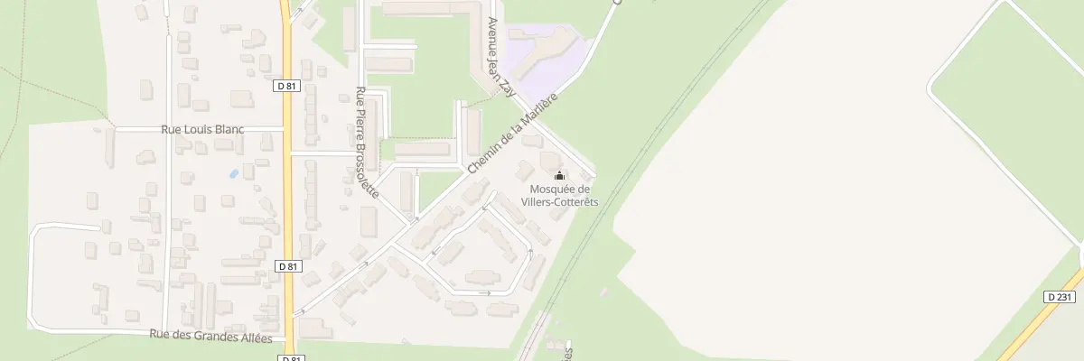 Plan du 10 Rue de la Marliere à Villers-Cotterêts