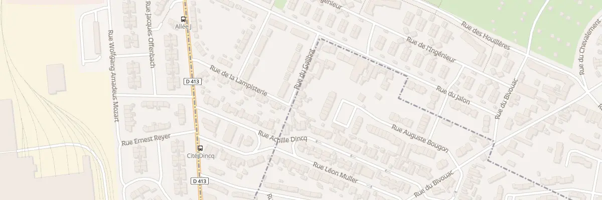 Plan du 245 Rue du Galibot Cite Dincq à Sin-le-Noble