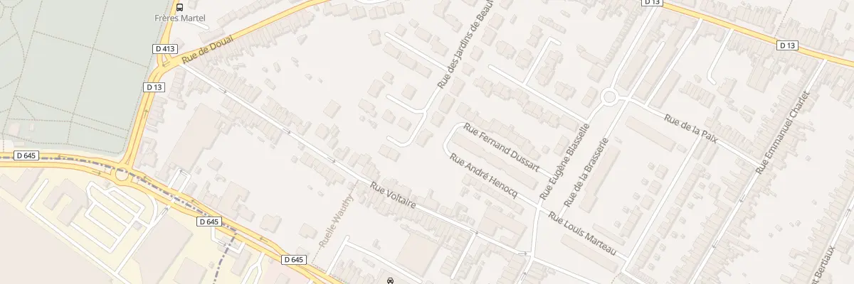 Plan du 214 Rue des Jardins de Beaulieu à Sin-le-Noble