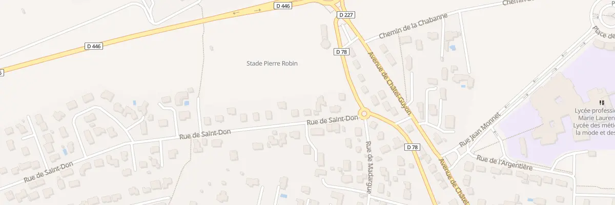 Plan du 5 Rue de Saint Don à Riom