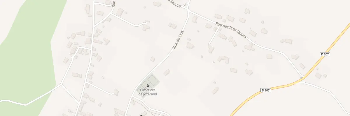 Plan du 12 Rue du Clos à Jozerand