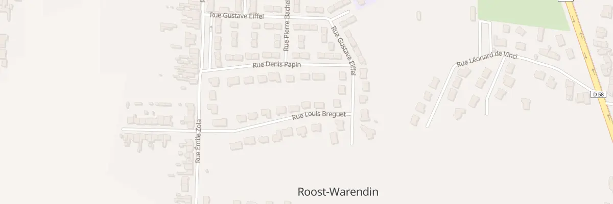 Plan du 160 Rue Louis Breguet à Roost-Warendin
